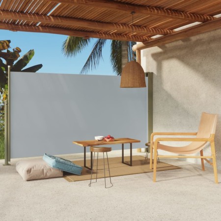 Toldo lateral retráctil de jardín gris 170x300 cm de vidaXL, Sombrillas - Ref: Foro24-317890, Precio: 63,99 €, Descuento: %