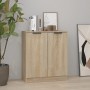 Aparador de madera contrachapada roble Sonoma 60x30x70 cm de vidaXL, Aparadores - Ref: Foro24-811064, Precio: 67,94 €, Descue...