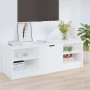 White plywood TV cabinet 102x35.5x36.5 cm by vidaXL, TV Furniture - Ref: Foro24-811367, Price: 62,81 €, Discount: %