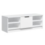 White plywood TV cabinet 102x35.5x36.5 cm by vidaXL, TV Furniture - Ref: Foro24-811367, Price: 62,91 €, Discount: %