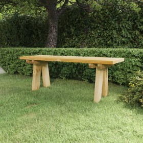 Banco de jardín madera maciza de pino impregnada 110 cm de vidaXL, Bancos de jardín - Ref: Foro24-318173, Precio: 76,99 €, De...