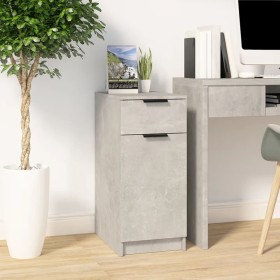 Gray plywood desk cabinet 33.5x50x75 cm by vidaXL, Lockers and storage cabinets - Ref: Foro24-811506, Price: 62,99 €, Discoun...