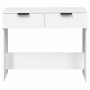 Mesa consola de madera contrachapada blanco 90x36x75 cm de vidaXL, Mesas auxiliares - Ref: Foro24-811331, Precio: 62,97 €, De...