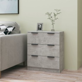 Concrete gray plywood sideboard 60x30x70 cm by vidaXL, Sideboards - Ref: Foro24-811074, Price: 78,07 €, Discount: %