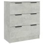 Aparador de madera contrachapada gris hormigón 60x30x70 cm de vidaXL, Aparadores - Ref: Foro24-811074, Precio: 78,07 €, Descu...