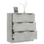 Aparador de madera contrachapada gris hormigón 60x30x70 cm de vidaXL, Aparadores - Ref: Foro24-811074, Precio: 78,07 €, Descu...