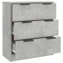 Aparador de madera contrachapada gris hormigón 60x30x70 cm de vidaXL, Aparadores - Ref: Foro24-811074, Precio: 78,07 €, Descu...