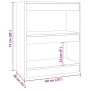 Regal/Raumteiler grau Beton 60x30x72 cm von vidaXL, Bücherregale und Regale - Ref: Foro24-811650, Preis: 45,46 €, Rabatt: %