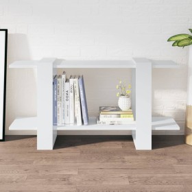 Estantería madera contrachapada blanco 100x30x51 cm de vidaXL, Librerías y estanterías - Ref: Foro24-811556, Precio: 27,44 €,...