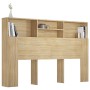 Mueble cabecero color roble Sonoma 160x19x103,5 cm de vidaXL, Cabeceros y pies de cama - Ref: Foro24-811874, Precio: 72,06 €,...