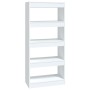 Estantería/divisor madera contrachapada blanco 60x30x135 cm de vidaXL, Librerías y estanterías - Ref: Foro24-811664, Precio: ...