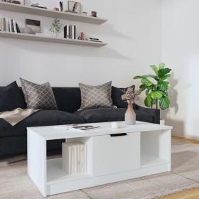 White engineered wood coffee table 102x50x36 cm by vidaXL, Coffee table - Ref: Foro24-811349, Price: 51,99 €, Discount: %