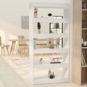 Glossy white engineered wood shelf/divider 80x30x166 cm by vidaXL, Bookcases and shelves - Ref: Foro24-811724, Price: 70,08 €...