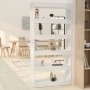 Glossy white engineered wood shelf/divider 80x30x166 cm by vidaXL, Bookcases and shelves - Ref: Foro24-811724, Price: 70,08 €...