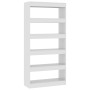 Glossy white engineered wood shelf/divider 80x30x166 cm by vidaXL, Bookcases and shelves - Ref: Foro24-811724, Price: 70,08 €...