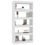 Glossy white engineered wood shelf/divider 80x30x166 cm by vidaXL, Bookcases and shelves - Ref: Foro24-811724, Price: 70,08 €...