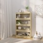 Regal/Trennwand aus Sonoma-Eichenholzwerkstoff, 80 x 30 x 135 cm von vidaXL, Bücherregale und Regale - Ref: Foro24-811712, Pr...