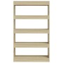 Sonoma oak engineered wood shelf/divider 80x30x135 cm by vidaXL, Bookcases and shelves - Ref: Foro24-811712, Price: 69,27 €, ...