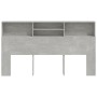 Betongraues Kopfteilmöbel 180x19x103,5 cm von vidaXL, Kopf- und Fußteile - Ref: Foro24-811884, Preis: 85,47 €, Rabatt: %