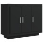 Black plywood sideboard 92x35x75 cm by vidaXL, Sideboards - Ref: Foro24-811836, Price: 70,42 €, Discount: %