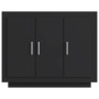 Aparador de madera contrachapada negro 92x35x75 cm de vidaXL, Aparadores - Ref: Foro24-811836, Precio: 71,32 €, Descuento: %