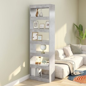 Concrete gray 60x30x198 cm shelf/space divider by vidaXL, Bookcases and shelves - Ref: Foro24-811686, Price: 99,99 €, Discoun...