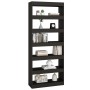 Estantería/divisor madera de ingeniería negro 80x30x198 cm de vidaXL, Librerías y estanterías - Ref: Foro24-811728, Precio: 1...