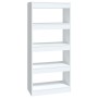 Glossy white plywood shelf 60x30x135 cm by vidaXL, Bookcases and shelves - Ref: Foro24-811670, Price: 49,48 €, Discount: %