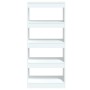 Glossy white plywood shelf 60x30x135 cm by vidaXL, Bookcases and shelves - Ref: Foro24-811670, Price: 49,48 €, Discount: %