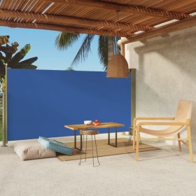 Einziehbare seitliche Gartenmarkise blau 160x300 cm von vidaXL, Sonnenschirme - Ref: Foro24-317882, Preis: 60,23 €, Rabatt: %