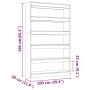 Shiny white shelf/space divider 100x30x166 cm by vidaXL, Bookcases and shelves - Ref: Foro24-811769, Price: 80,44 €, Discount: %