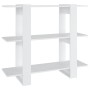 Estantería/divisor de espacios blanco 100x30x87 cm de vidaXL, Librerías y estanterías - Ref: Foro24-811547, Precio: 43,51 €, ...