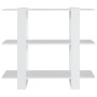 Estantería/divisor de espacios blanco 100x30x87 cm de vidaXL, Librerías y estanterías - Ref: Foro24-811547, Precio: 43,51 €, ...