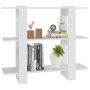 Estantería/divisor de espacios blanco 100x30x87 cm de vidaXL, Librerías y estanterías - Ref: Foro24-811547, Precio: 43,51 €, ...