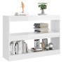 Estantería/divisor de espacios blanco brillante 100x30x72 cm de vidaXL, Librerías y estanterías - Ref: Foro24-811742, Precio:...