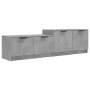 Concrete gray plywood TV cabinet 158.5x36x45 cm by vidaXL, TV Furniture - Ref: Foro24-811488, Price: 83,61 €, Discount: %