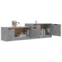 Concrete gray plywood TV cabinet 158.5x36x45 cm by vidaXL, TV Furniture - Ref: Foro24-811488, Price: 83,61 €, Discount: %