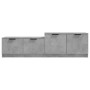 Concrete gray plywood TV cabinet 158.5x36x45 cm by vidaXL, TV Furniture - Ref: Foro24-811488, Price: 83,61 €, Discount: %