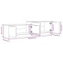 TV-Schrank aus betongrauem Sperrholz, 158,5 x 36 x 45 cm von vidaXL, TV-Möbel - Ref: Foro24-811488, Preis: 83,61 €, Rabatt: %