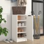 White plywood shoe cabinet 30x35x70 cm by vidaXL, Shoe racks and shoe organizers - Ref: Foro24-811412, Price: 61,47 €, Discou...