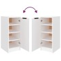 Mueble zapatero de madera contrachapada blanco 30x35x70 cm de vidaXL, Zapateros y organizadores de calzado - Ref: Foro24-8114...