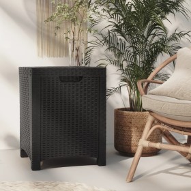 Garden storage box made of graphite-colored PP rattan, measuring 39x39x46 cm. by vidaXL, Outdoor storage boxes - Ref: Foro24-...