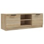 TV-Schrank aus Sonoma-Eichensperrholz, 102 x 35 x 36,5 cm von vidaXL, TV-Möbel - Ref: Foro24-811514, Preis: 65,23 €, Rabatt: %