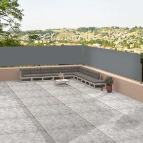 Anthrazitfarbene einziehbare Seitenmarkise 117x1200 cm von vidaXL, Sonnenschirme - Ref: Foro24-318056, Preis: 71,10 €, Rabatt: %