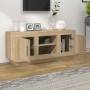 Mueble de TV madera contrachapada roble Sonoma 102x35x45 cm de vidaXL, Muebles TV - Ref: Foro24-811793, Precio: 76,17 €, Desc...