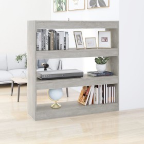 Betongraues Regal/Raumteiler 100x30x103 cm von vidaXL, Bücherregale und Regale - Ref: Foro24-811749, Preis: 49,50 €, Rabatt: %