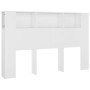 Mueble cabecero blanco 160x18,5x104,5 cm de vidaXL, Cabeceros y pies de cama - Ref: Foro24-811934, Precio: 72,96 €, Descuento: %