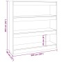 Betongraues Regal/Raumteiler 100x30x103 cm von vidaXL, Bücherregale und Regale - Ref: Foro24-811749, Preis: 49,71 €, Rabatt: %