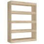 Shelf/divider space in Sonoma oak color, 100x30x135 cm by vidaXL, Bookcases and shelves - Ref: Foro24-811757, Price: 94,21 €,...