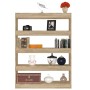 Shelf/divider space in Sonoma oak color, 100x30x135 cm by vidaXL, Bookcases and shelves - Ref: Foro24-811757, Price: 94,21 €,...